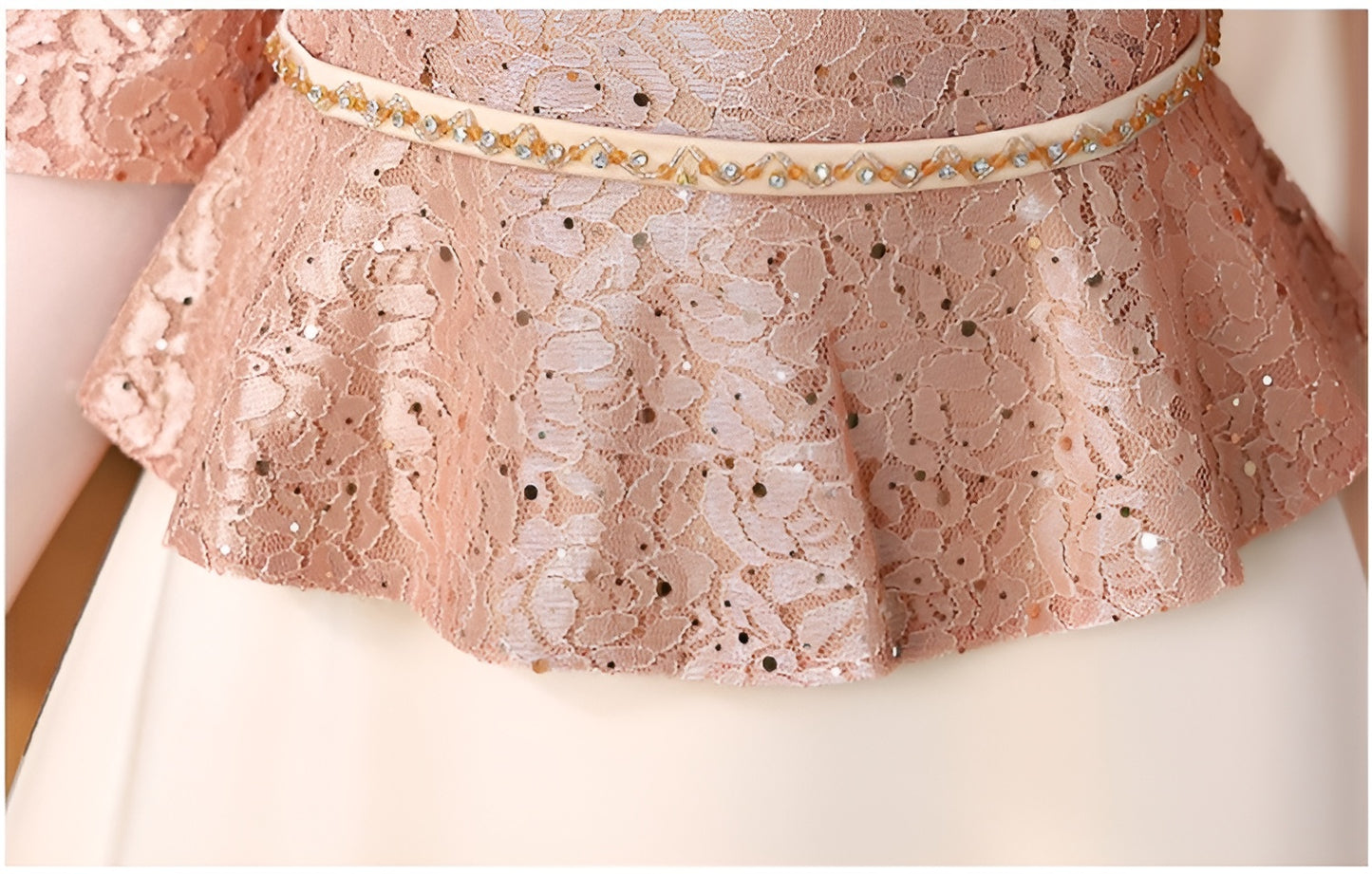 Retro High-end Fake-two Banquet Dress