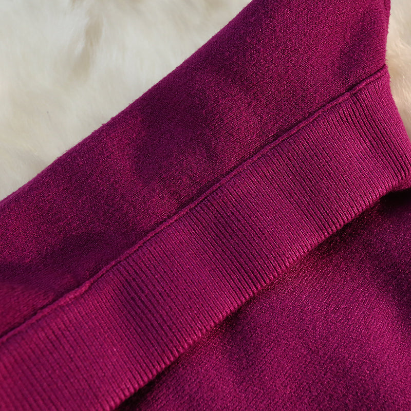 Long Knitted Fishtail Skirt