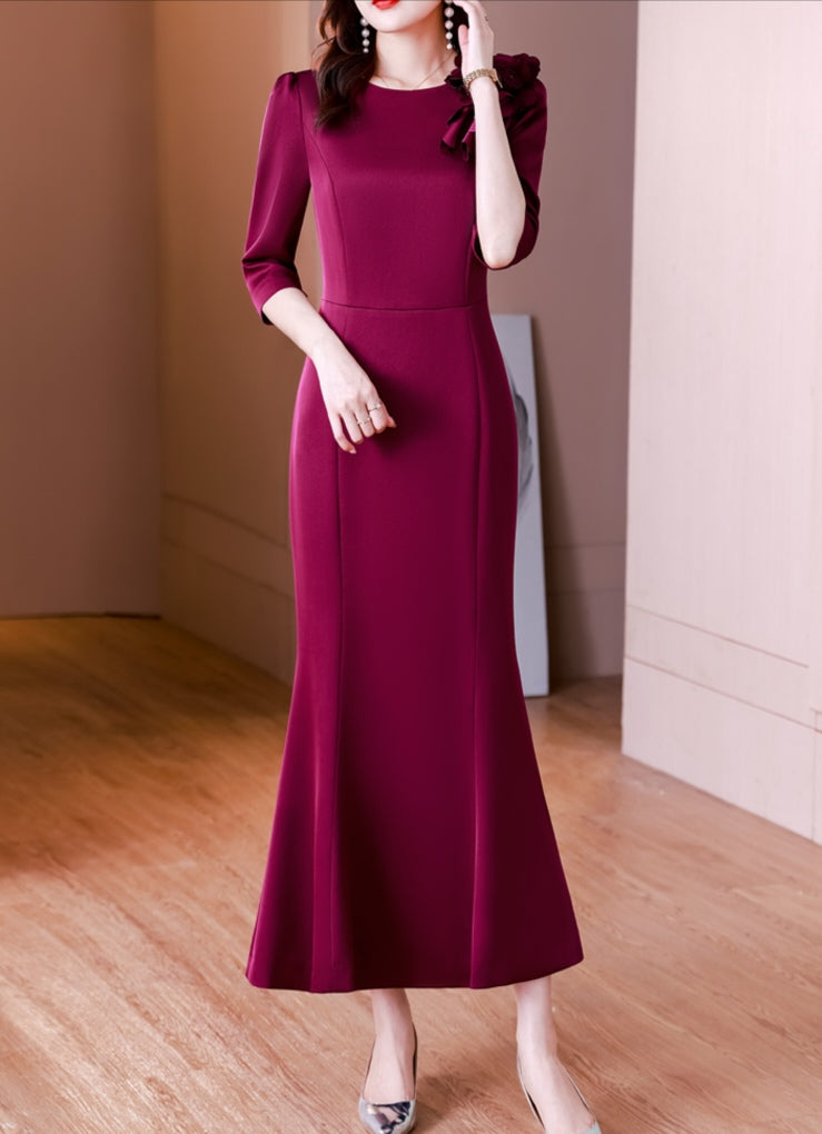 High End Elegant Fishtail Evening Dress