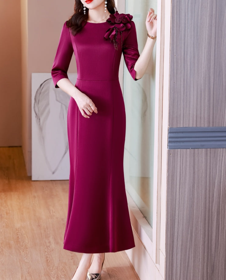 High End Elegant Fishtail Evening Dress