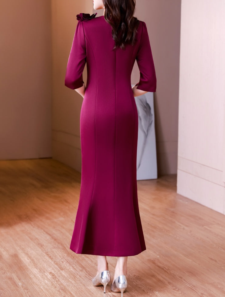 High End Elegant Fishtail Evening Dress