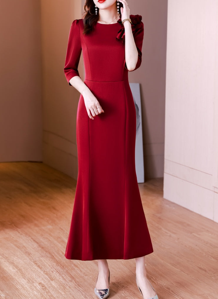 High End Elegant Fishtail Evening Dress