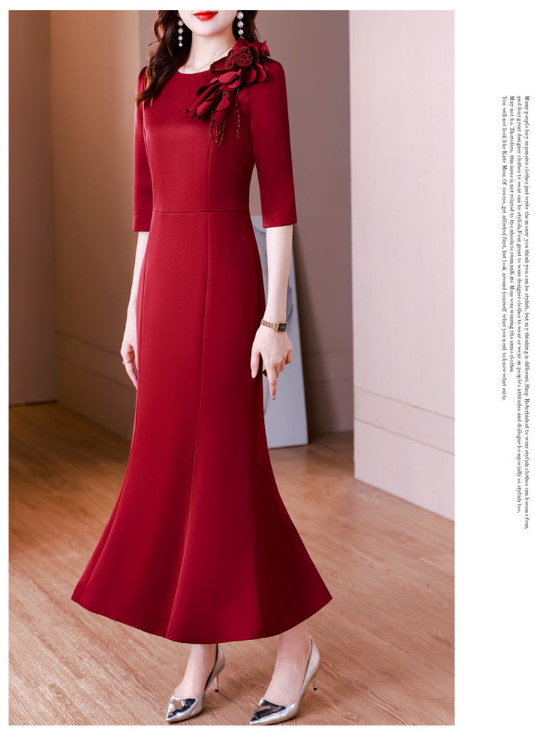 High End Elegant Fishtail Evening Dress