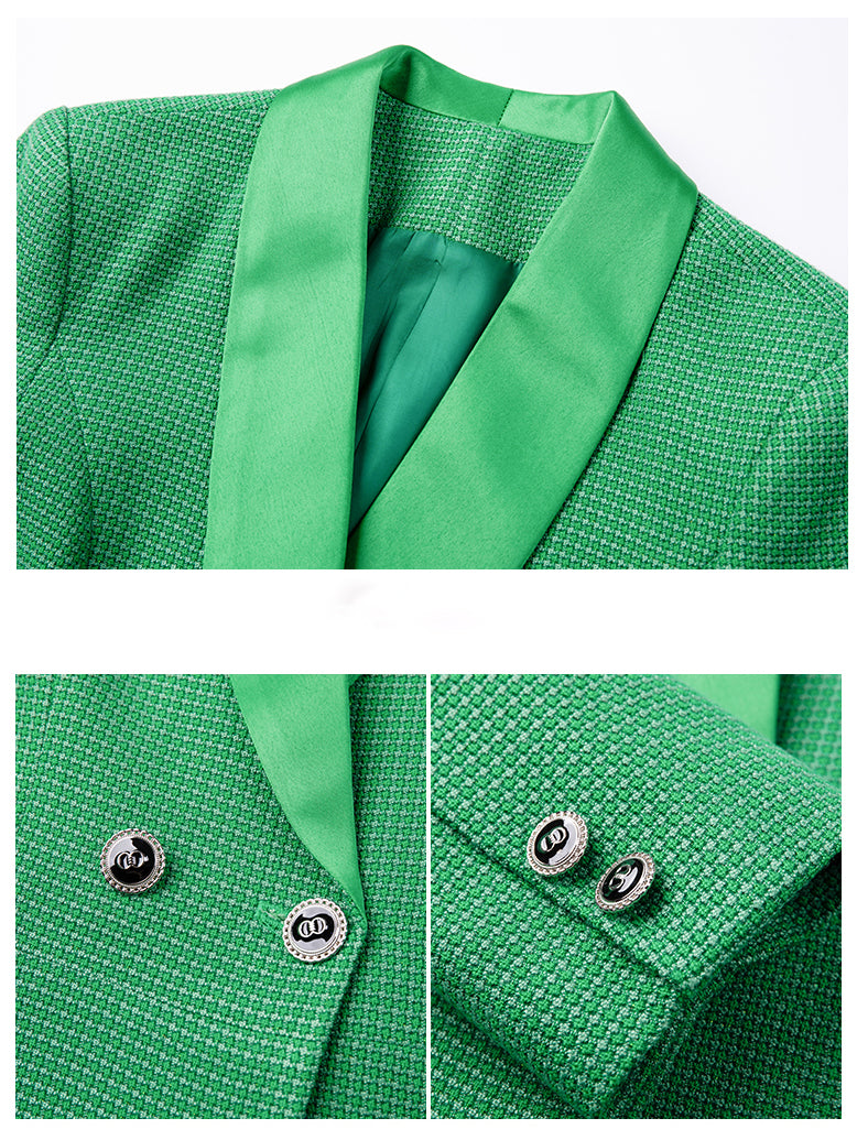 Suit Fashion Casual Jacket + Skirt Two Pieces Set