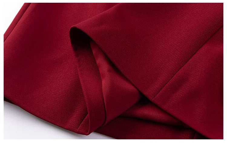 Dark Red Elegant Evening Dress