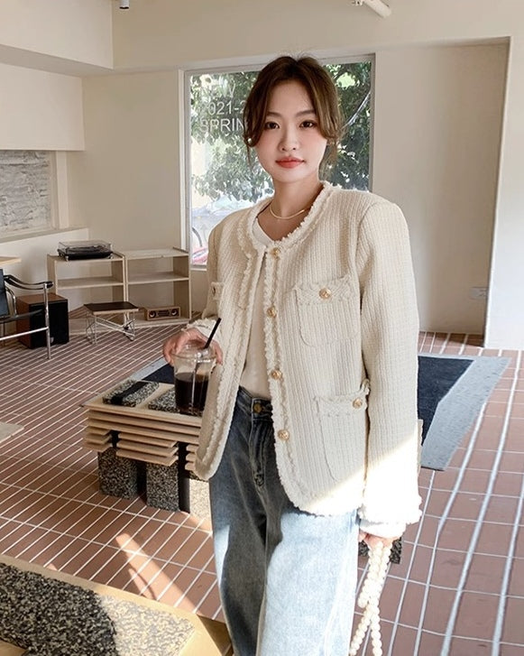 Women's Classic Tweed Cropped Jacket