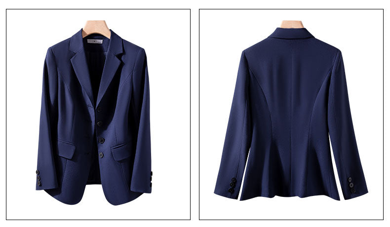 Women's Suit Jacket + Pleated Skirt Two Pieces Suit Set
