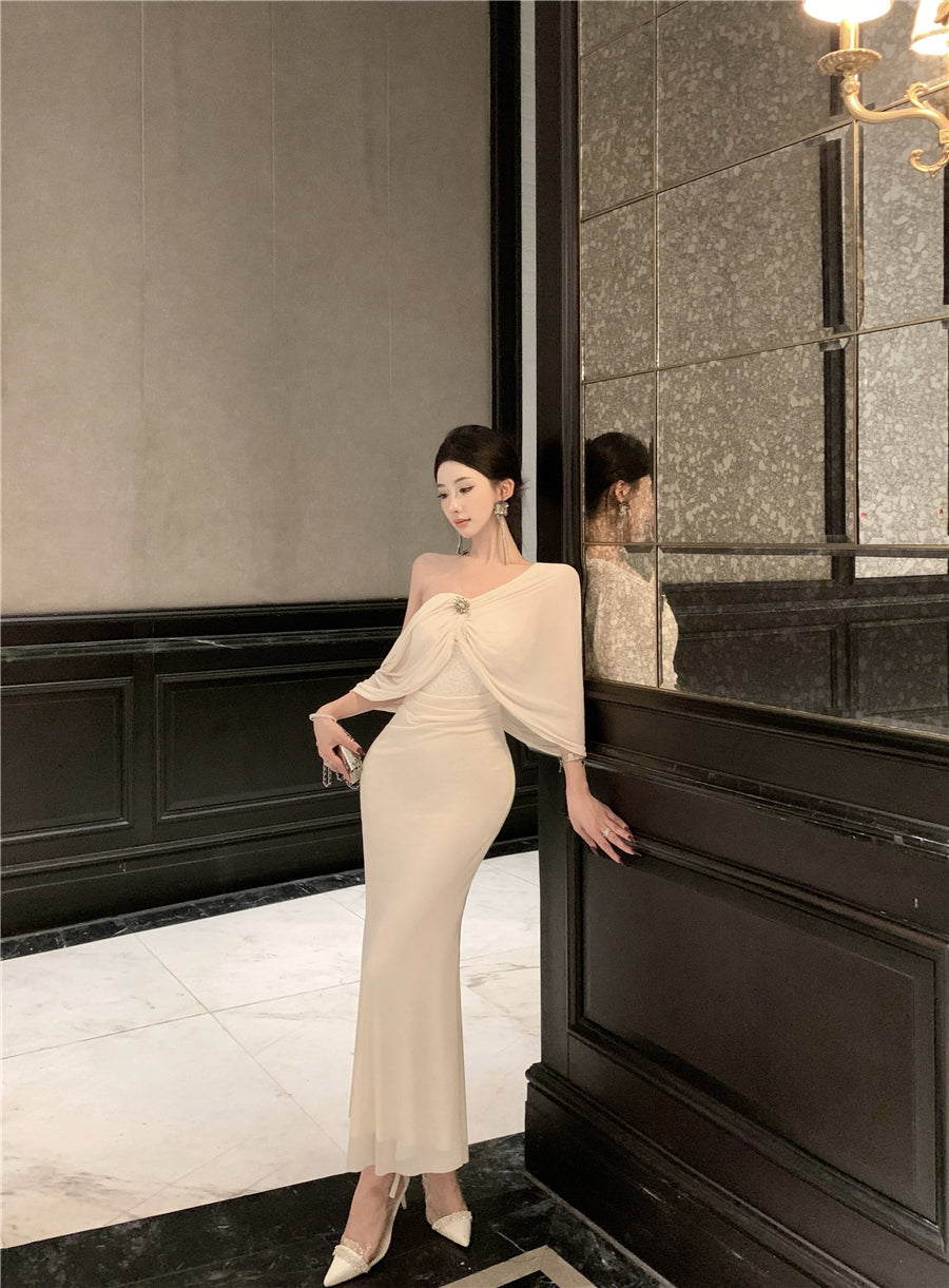 Pure Desire Sleeveless Tube Top Fishtail Evening Dress