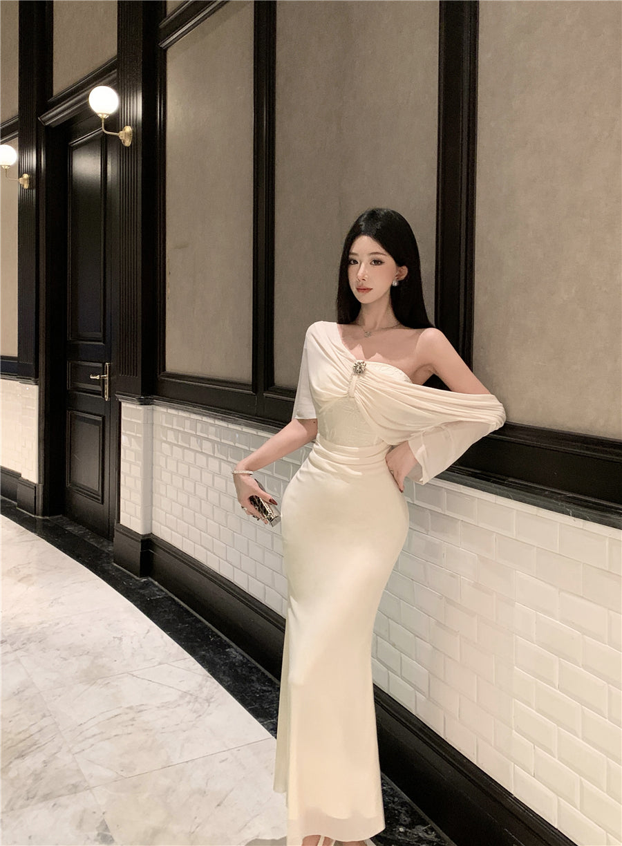 Pure Desire Sleeveless Tube Top Fishtail Evening Dress