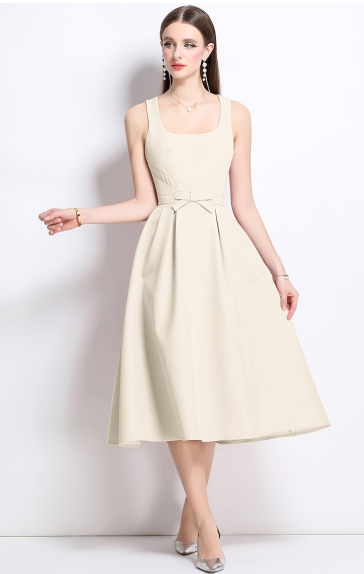 Square Neck Tank Elegant Dress