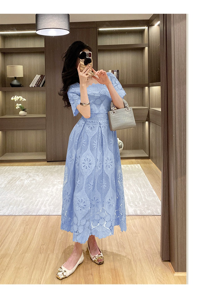 Hook Flower Lace Dress