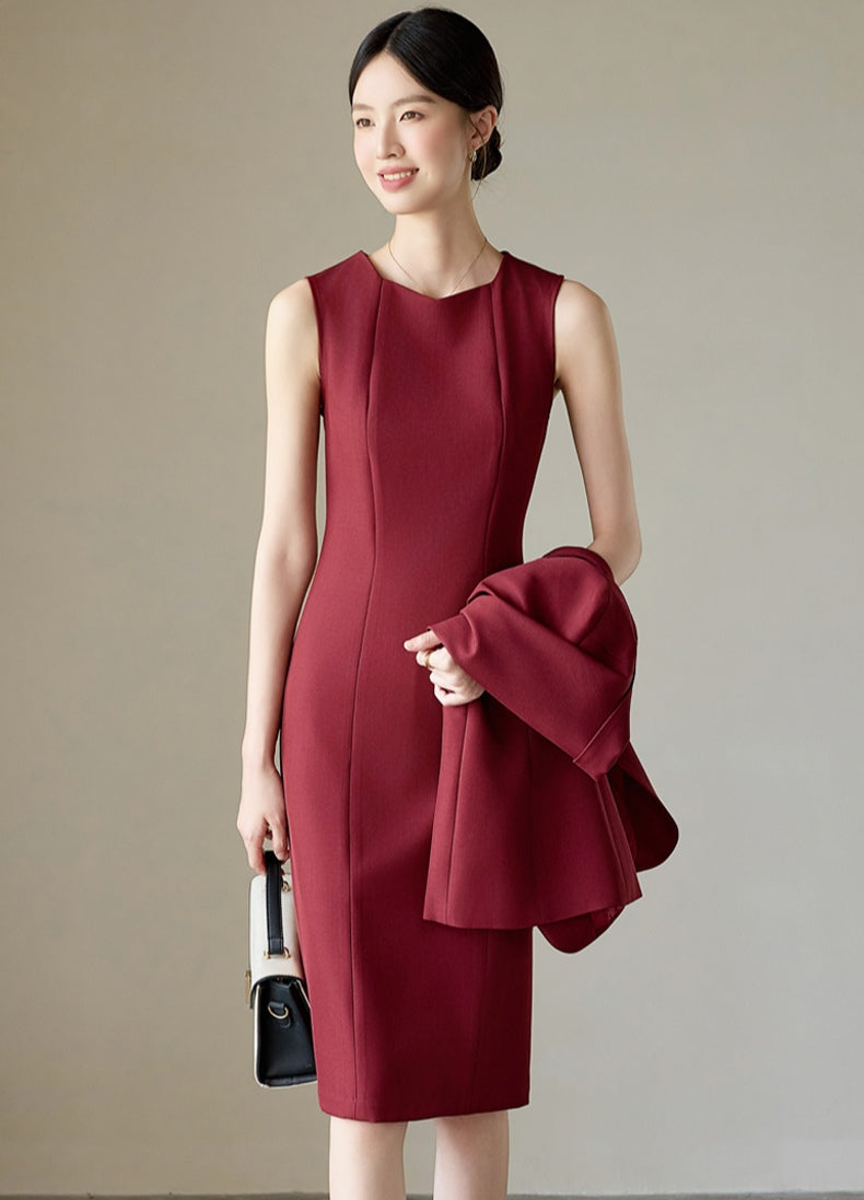 Sleek and Elegant Sleeveless Work Dress