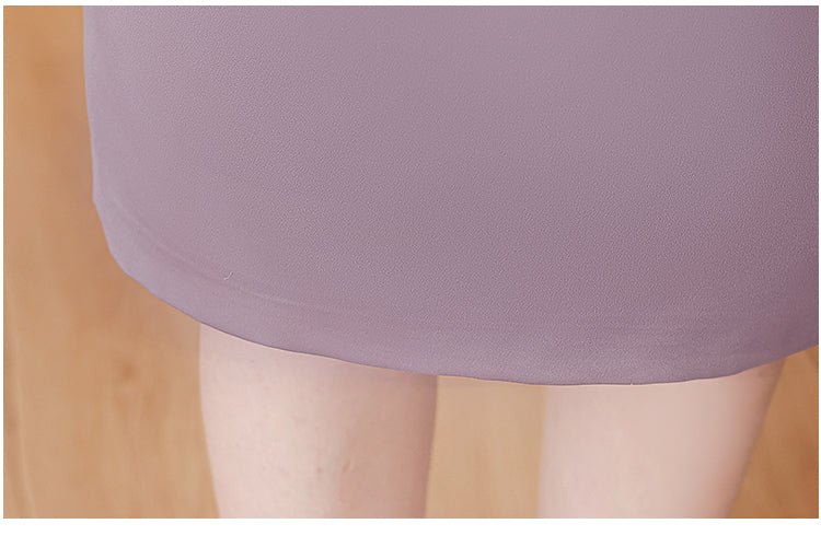 Lavender Lace V-Neck Sheath Dress