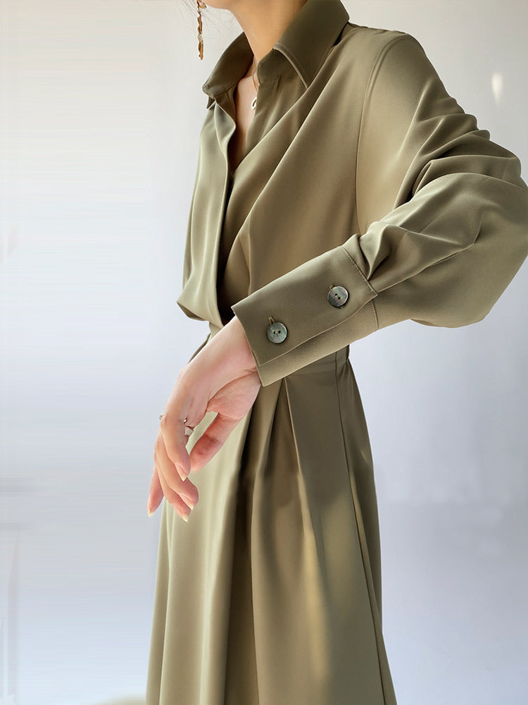 Sophisticated Pleated Dress