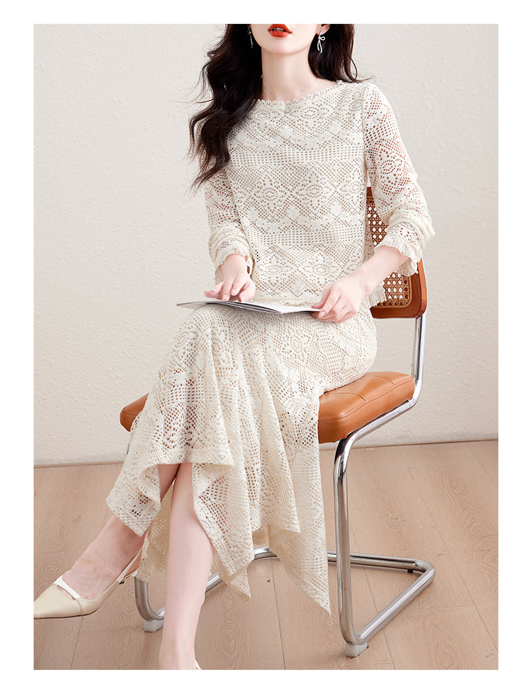 Crochet Lace Two-Piece Set
