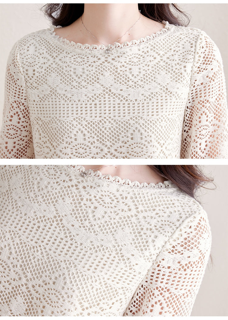 Crochet Lace Two-Piece Set