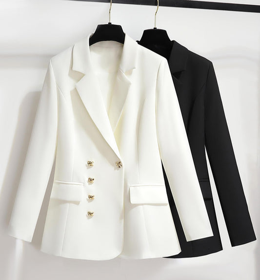 High-end Drape Women's Double-breasted Jacket