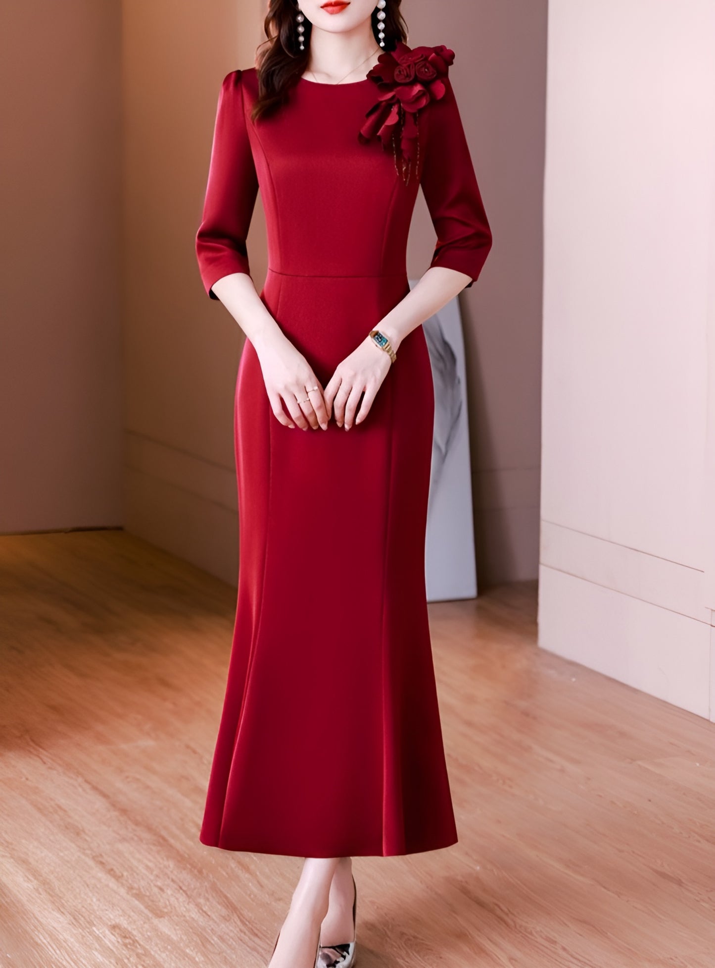 High End Elegant Fishtail Evening Dress