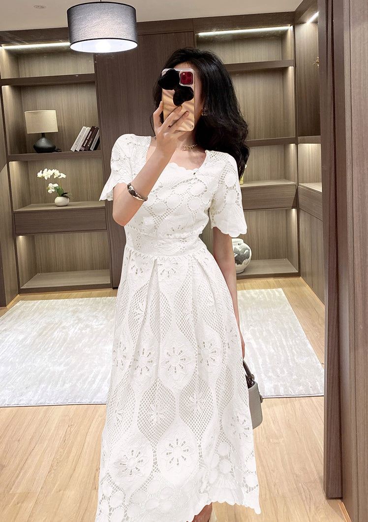 Hook Flower Lace Dress