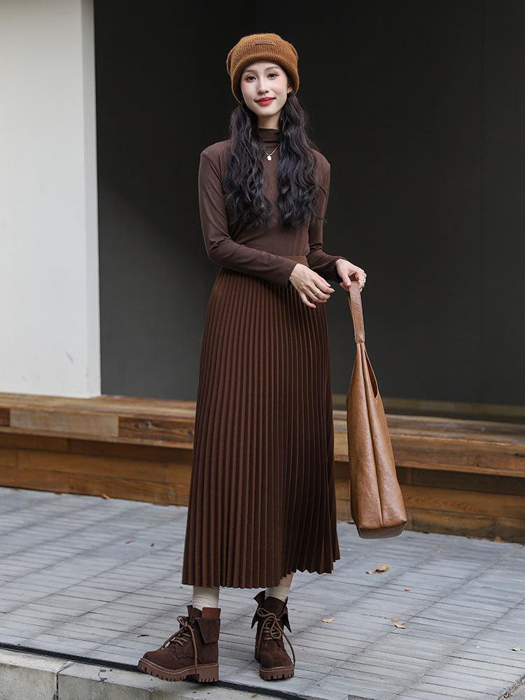 Versatile Classic Style Pleated Skirt