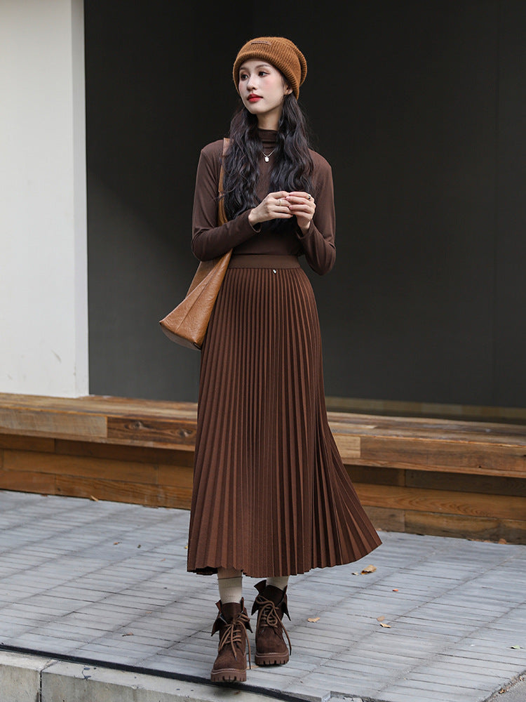 Versatile Classic Style Pleated Skirt