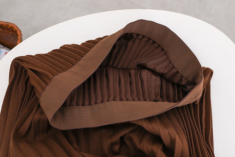 Versatile Classic Style Pleated Skirt