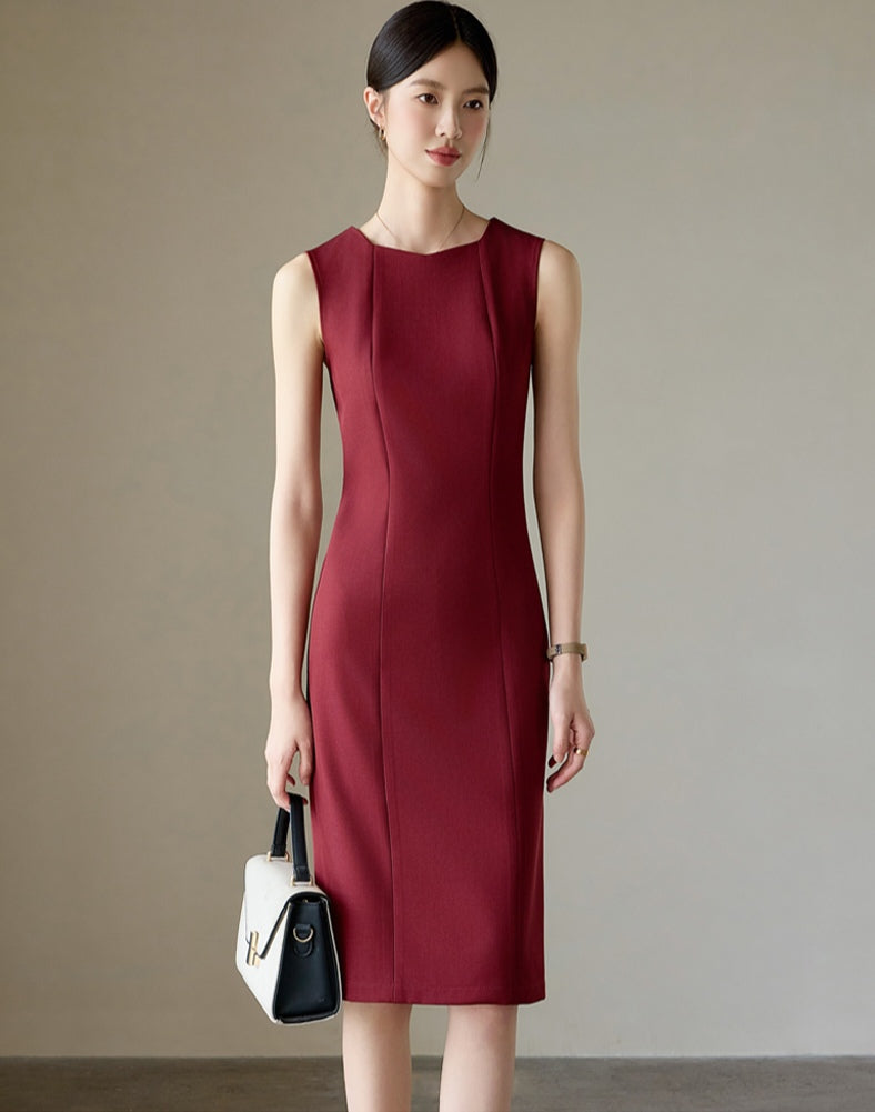 Sleek and Elegant Sleeveless Work Dress