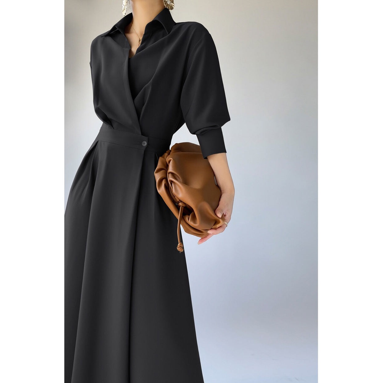 Sophisticated Pleated Dress