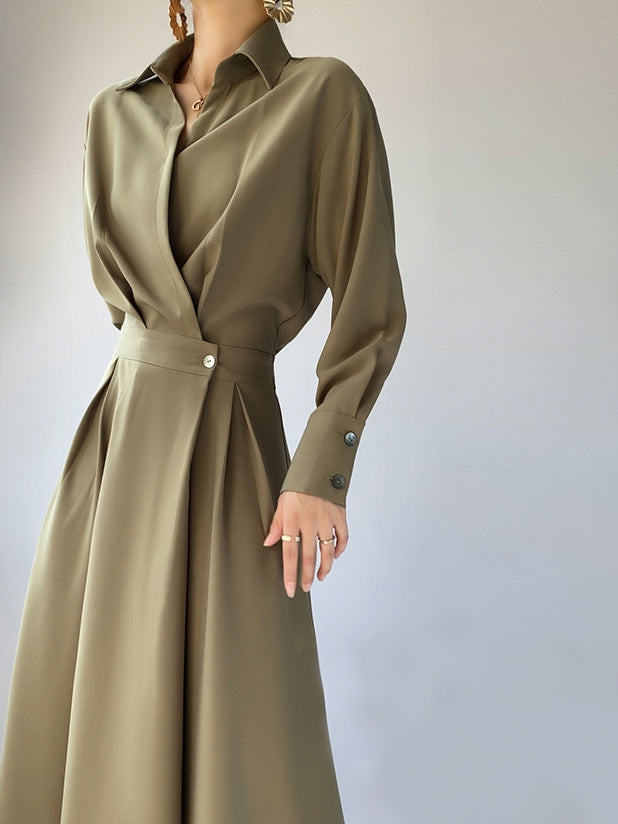 Sophisticated Pleated Dress