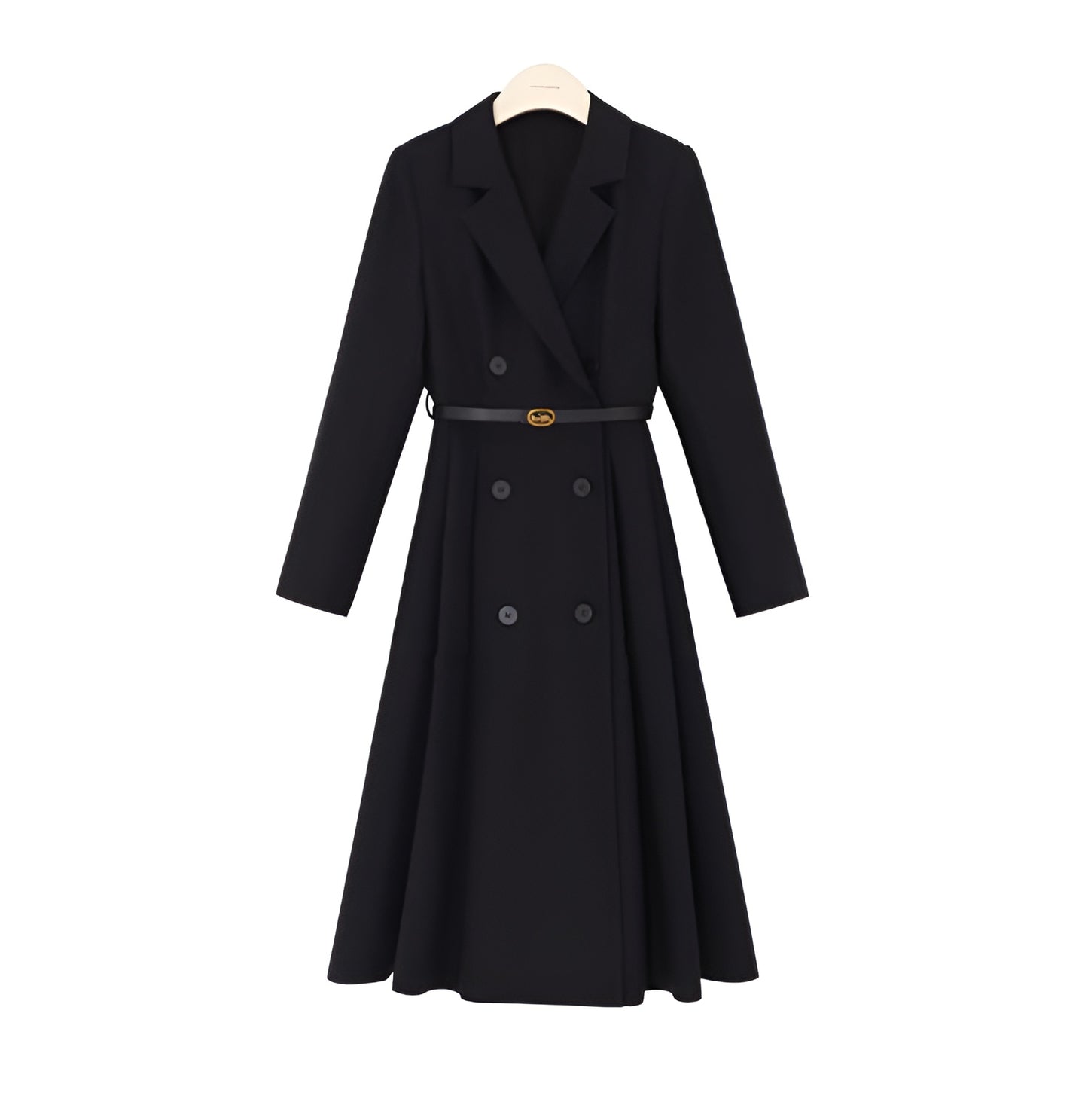 Suit Collar Windbreaker Office Wear Dress