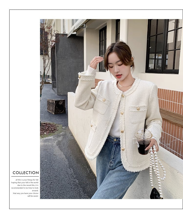 Women's Classic Tweed Cropped Jacket