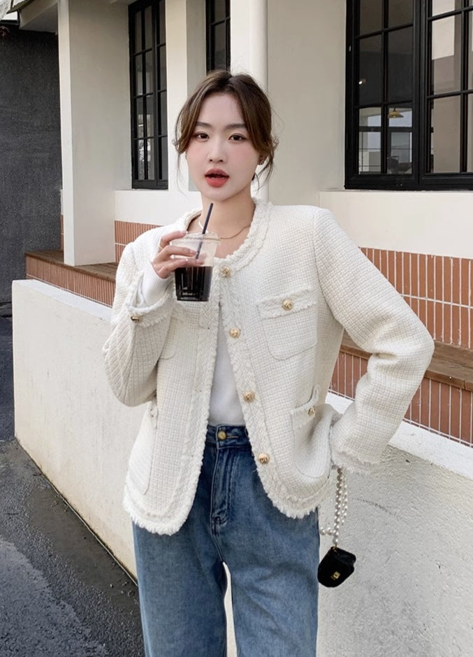 Women's Classic Tweed Cropped Jacket