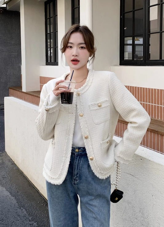 Women's Classic Tweed Cropped Jacket
