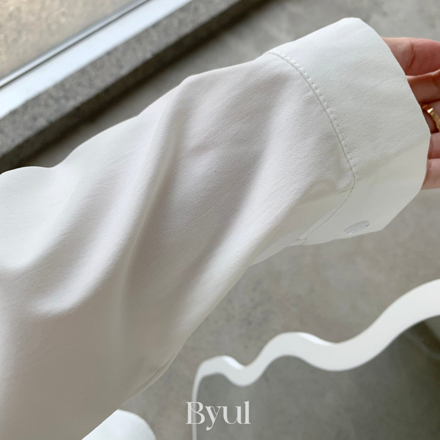 Fake Two-piece Splicing Lapel Long-sleeved Shirt-style Dress