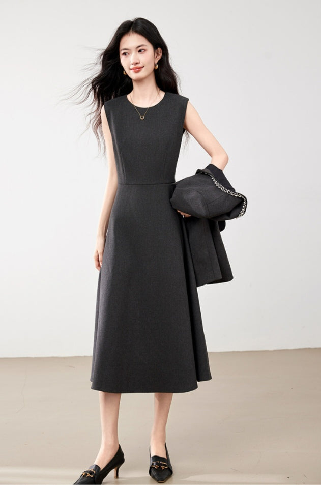 Chic & Polished Professional Dress and Cropped Jacket Set