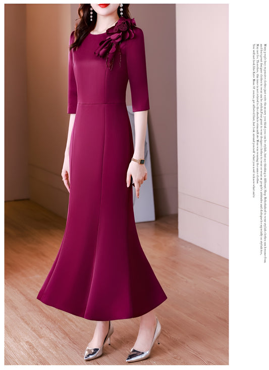 High End Elegant Fishtail Evening Dress