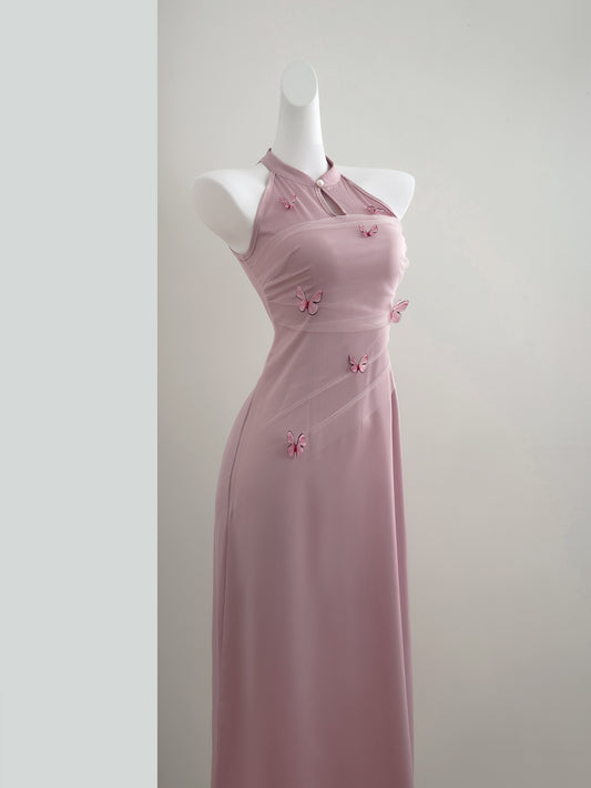 Light Pink Elegant Cheongsam
