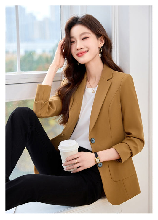 Professional Long-sleeved Suit Jacket for Women's