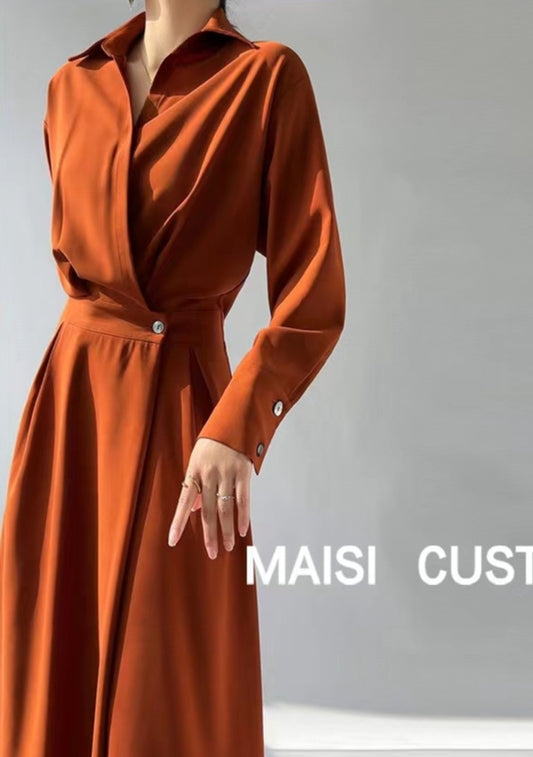 Sophisticated Pleated Dress